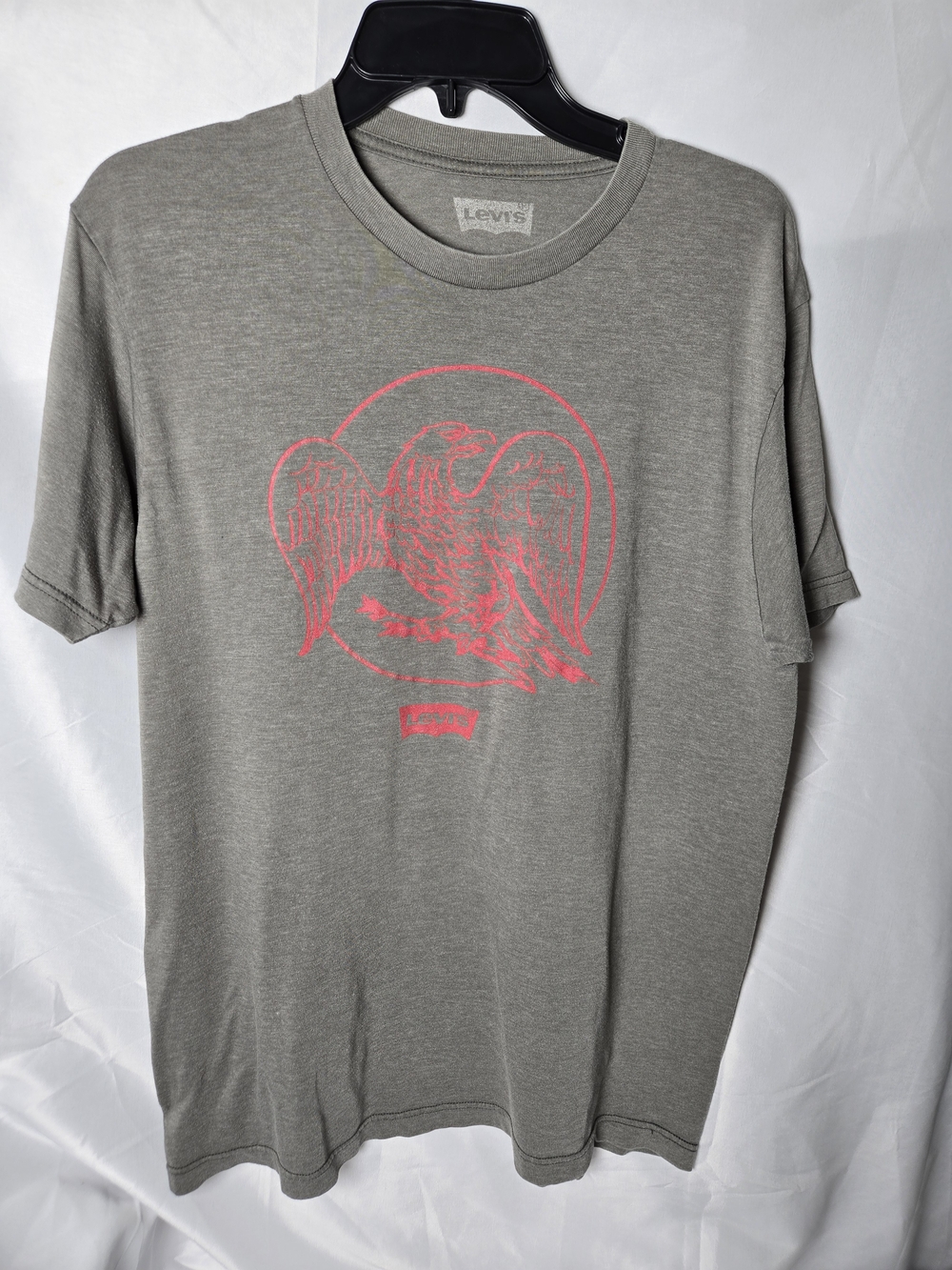 Levi's Men's Gray Tee with Eagle Graphic